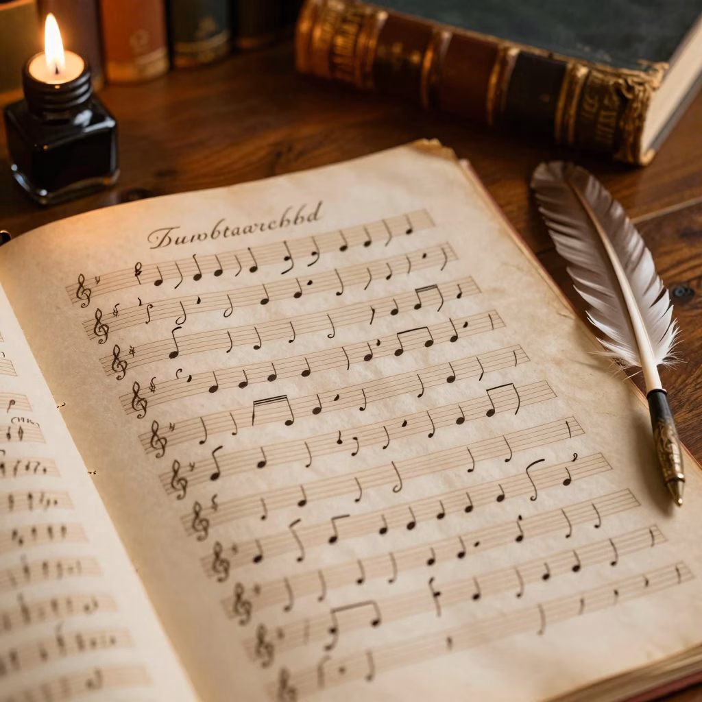 Manuscrit ancien de canntaireachd, notation traditionnelle du pibroch